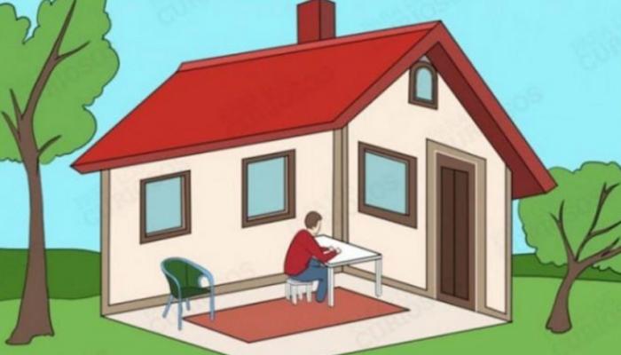 Psychological test: Is the man in the house or out of it